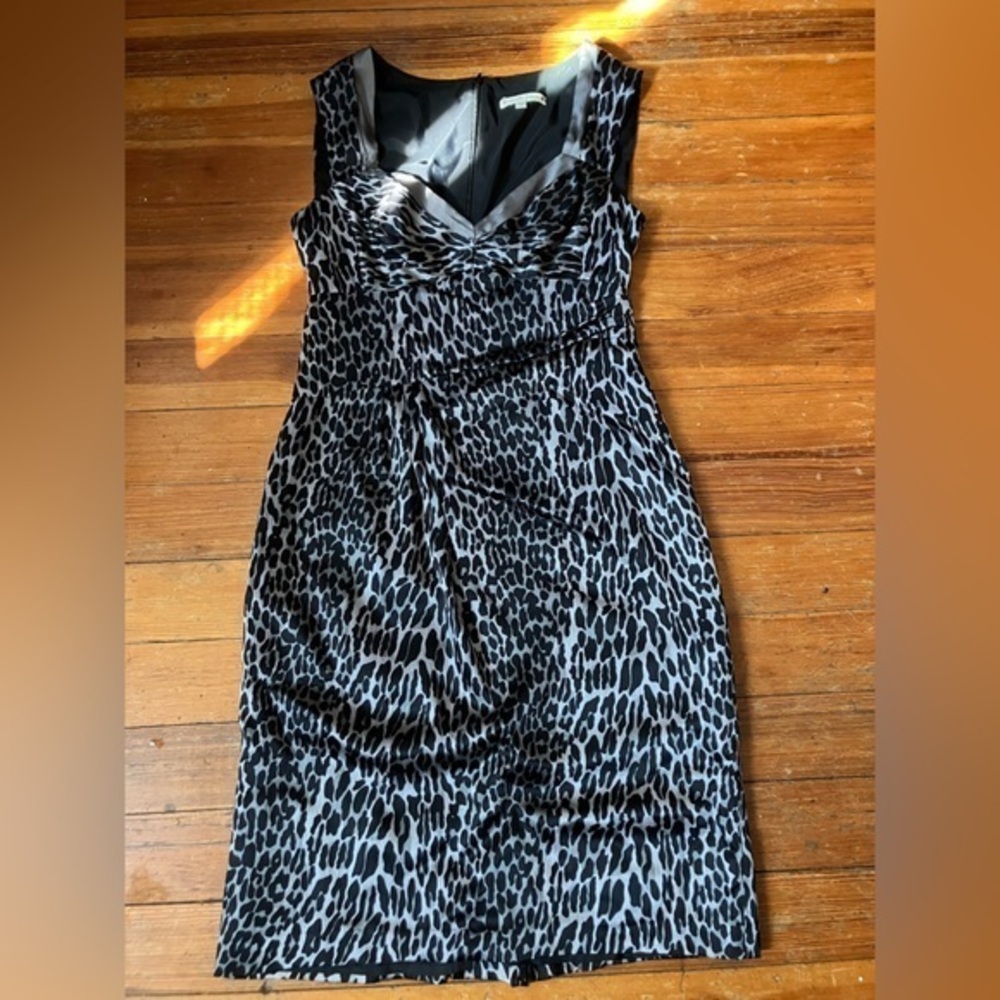 Nanette Lepore 100% Silk, Leopard Print Dress, Size 6